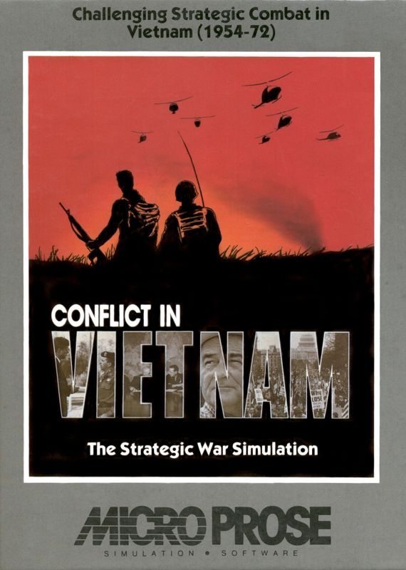 Conflict in Vietnam box art for Commodore 64